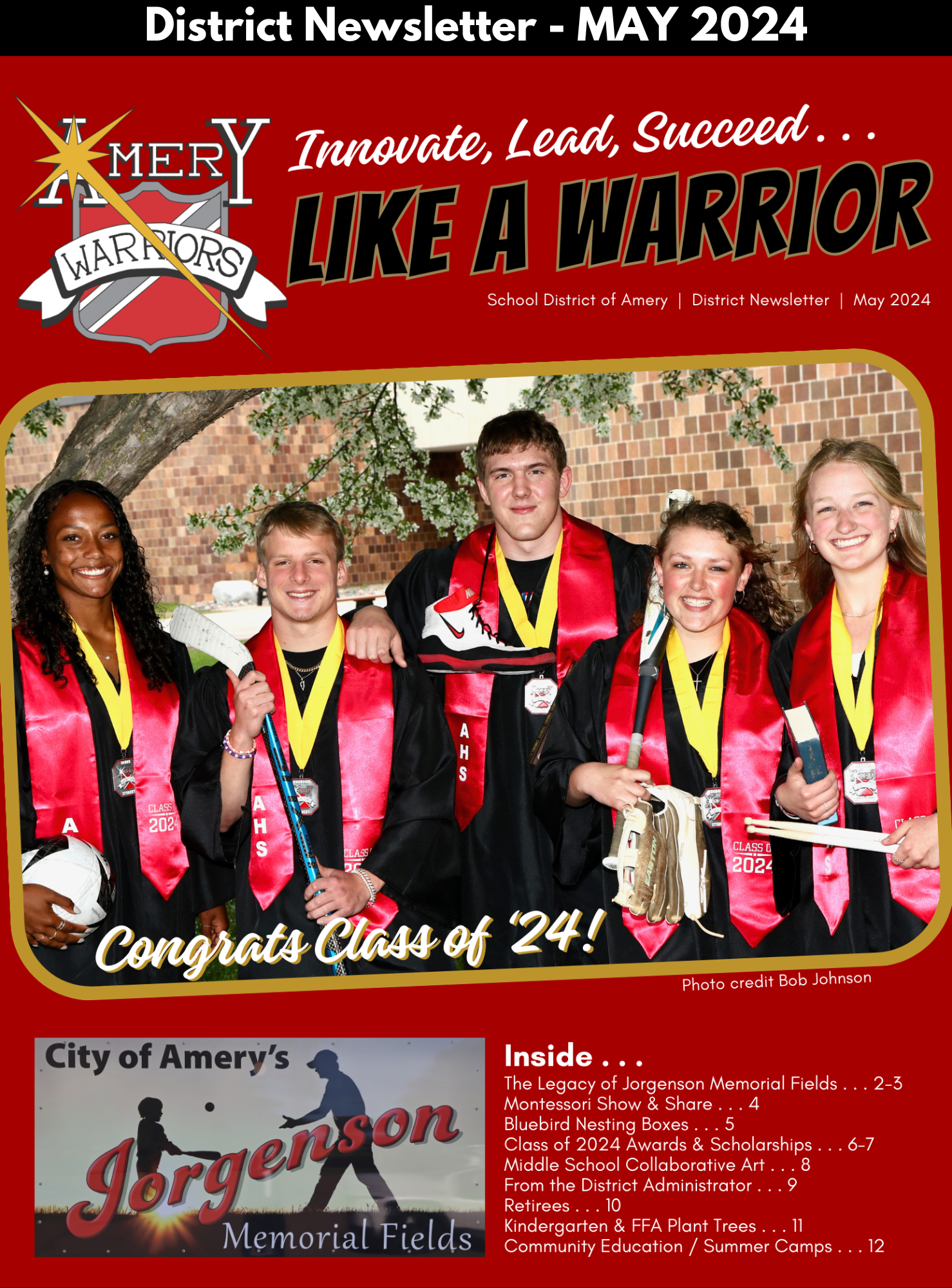 Cover of May 2024 district newsletter
